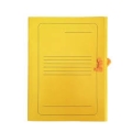 Kartoninis aplankas dokumentams su raišteliais, A4 geltonas